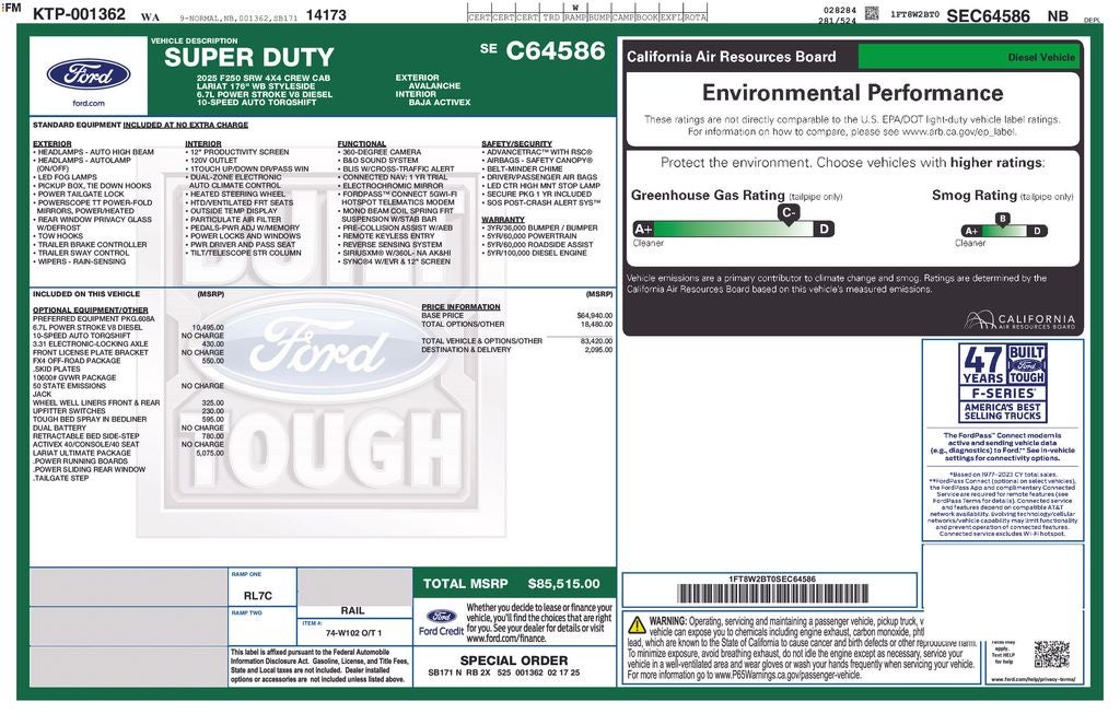 2025 Ford F-250SD Lariat