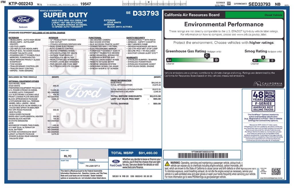 2025 Ford F-350SD Lariat