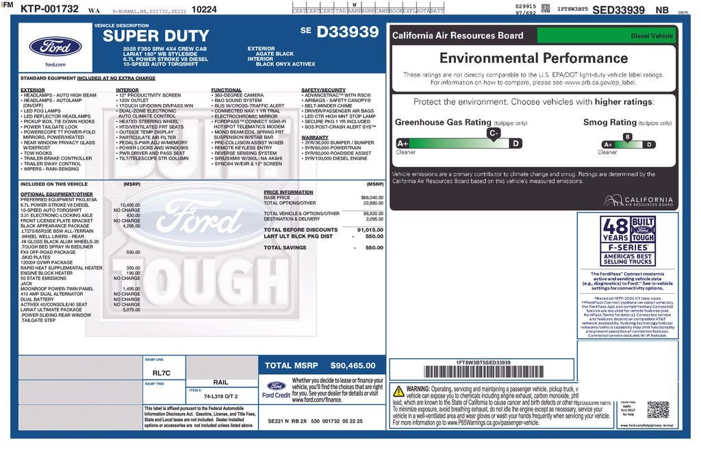 2025 Ford F-350SD Lariat