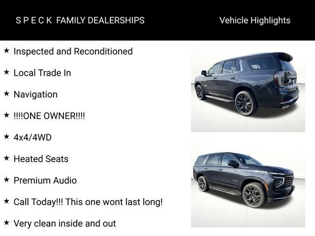 2025 Chevrolet Tahoe High Country