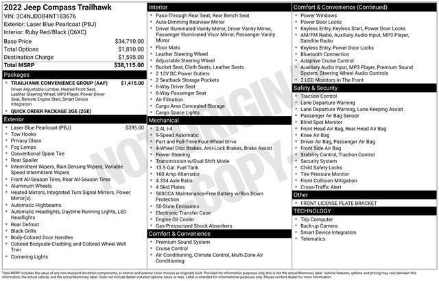 2022 Jeep Compass Trailhawk