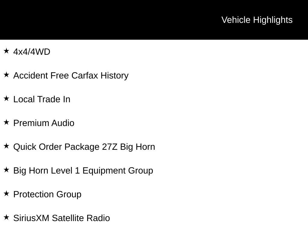 2024 RAM 1500 Big Horn/Lone Star