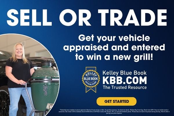 sell or trade appraisal and enter to win grill