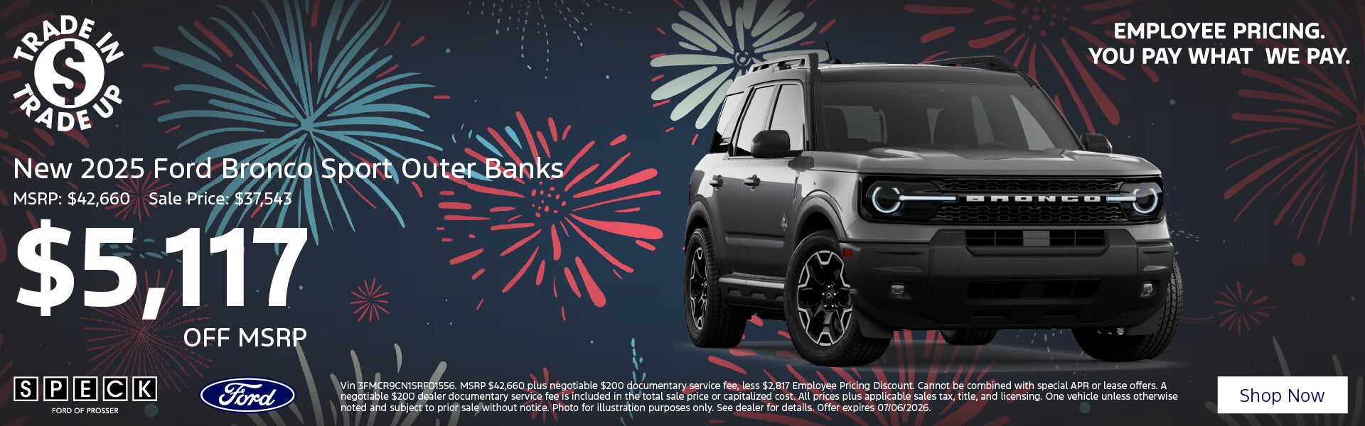 5117 off msrp 2025 ford bronco sport