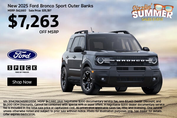7263 off msrp new 25 ford bronco sport