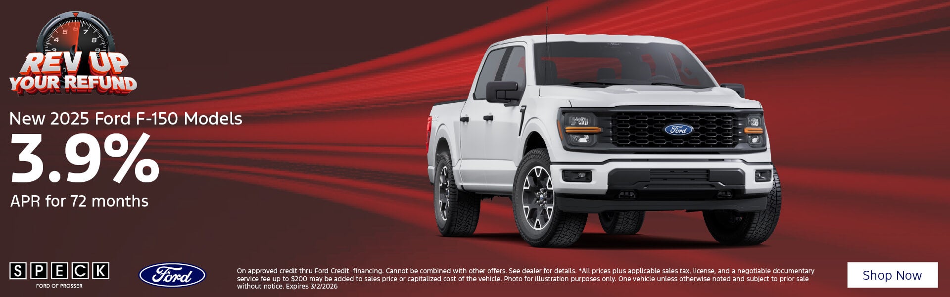 3.9 apr for 72 months on ford f-150 