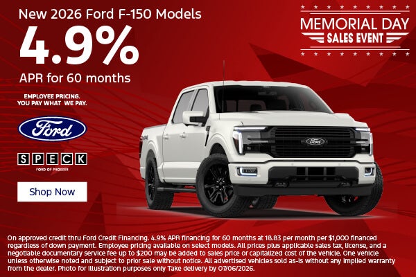 4.9 apr for 60 months ford f-150