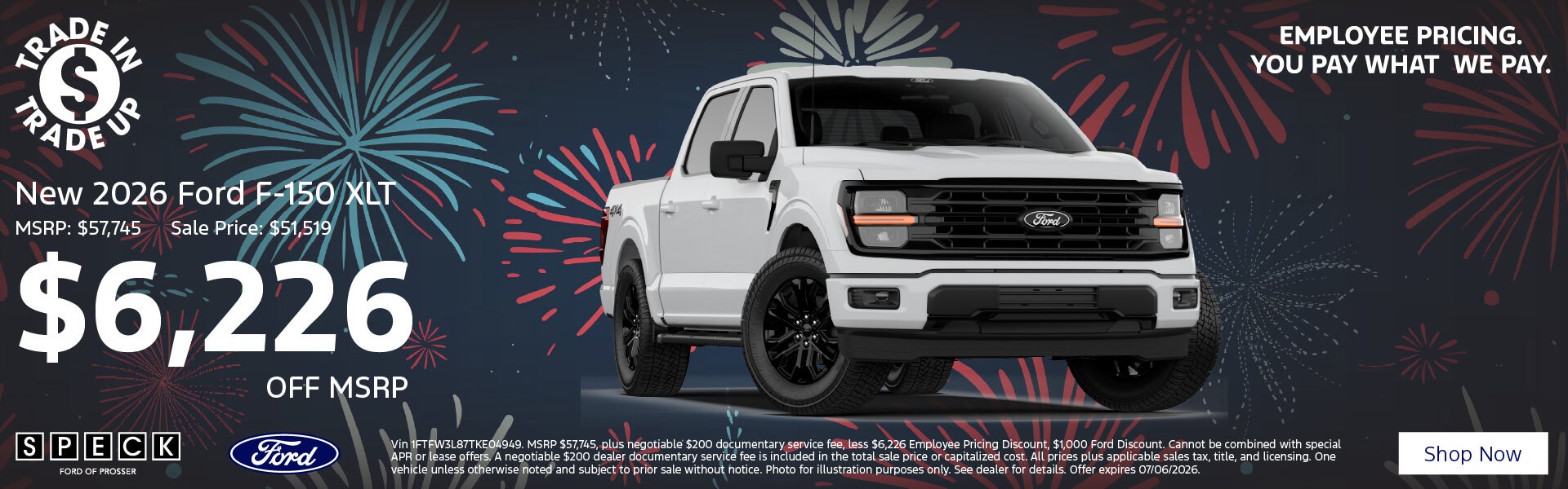 6226 off msrp 2026 ford f150