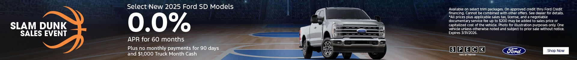 0 apr for 60 months ford sd models