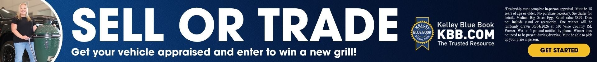 sell or trade appraisal enter to win grill