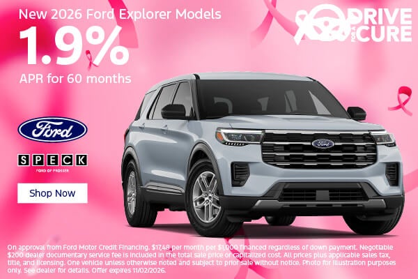 1.9 apr for 60 months new ford explorer