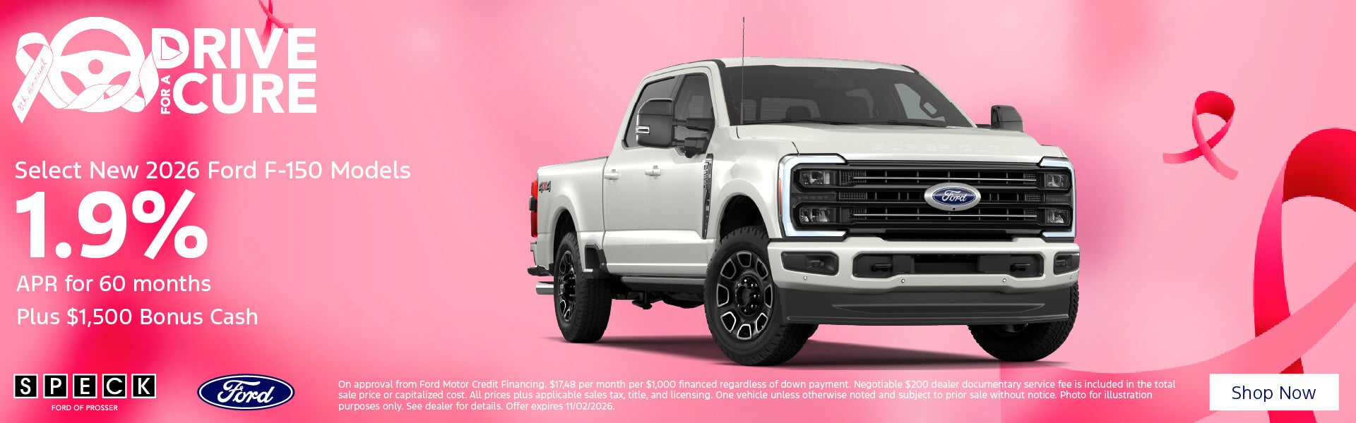 1.9 apr for 60 months on ford f-150