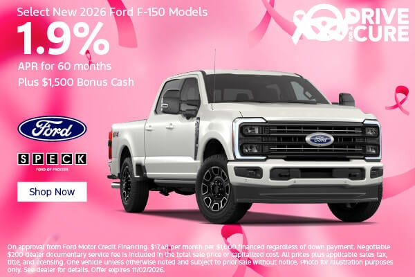 1.9 apr for 60 months on ford f-150
